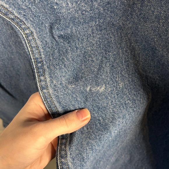 Carhartt Mens Size 46 X 30 B17 DST Relaxed Fit Denim Work Blue Tapered Jean - Picture 8 of 8